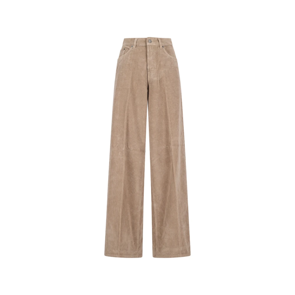Haikure Women's Beige Bethany Velvet Vic Jeans - Wide Trousers - W30 - Trousers