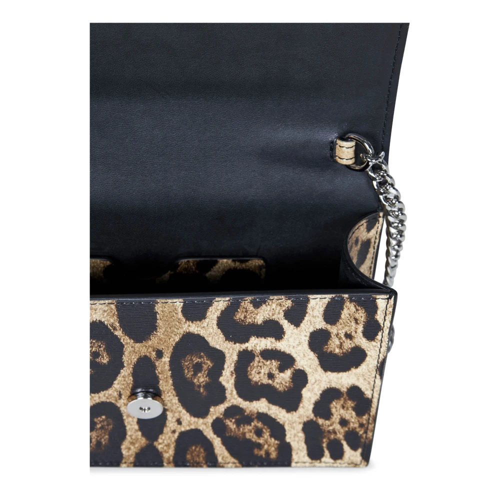 alexander mcqueen Luipaardprint Overslag Schoudertas Beige Dames
