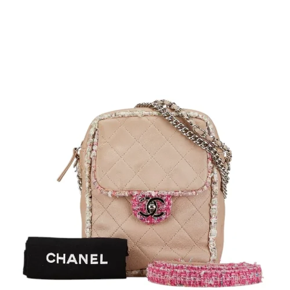 Chanel Vintage Pre-owned Leather handbags Pink Dames