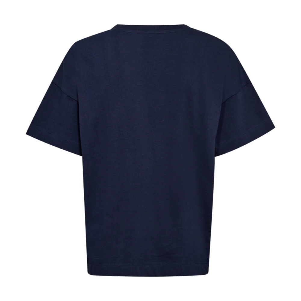 Freequent Blauwe pailletten T-shirt Blue Heren