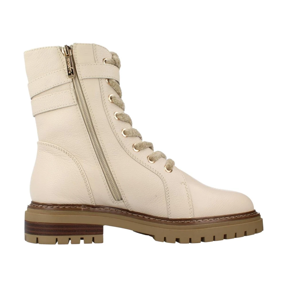 Regarde le Ciel Lace-up Boots Beige Dames