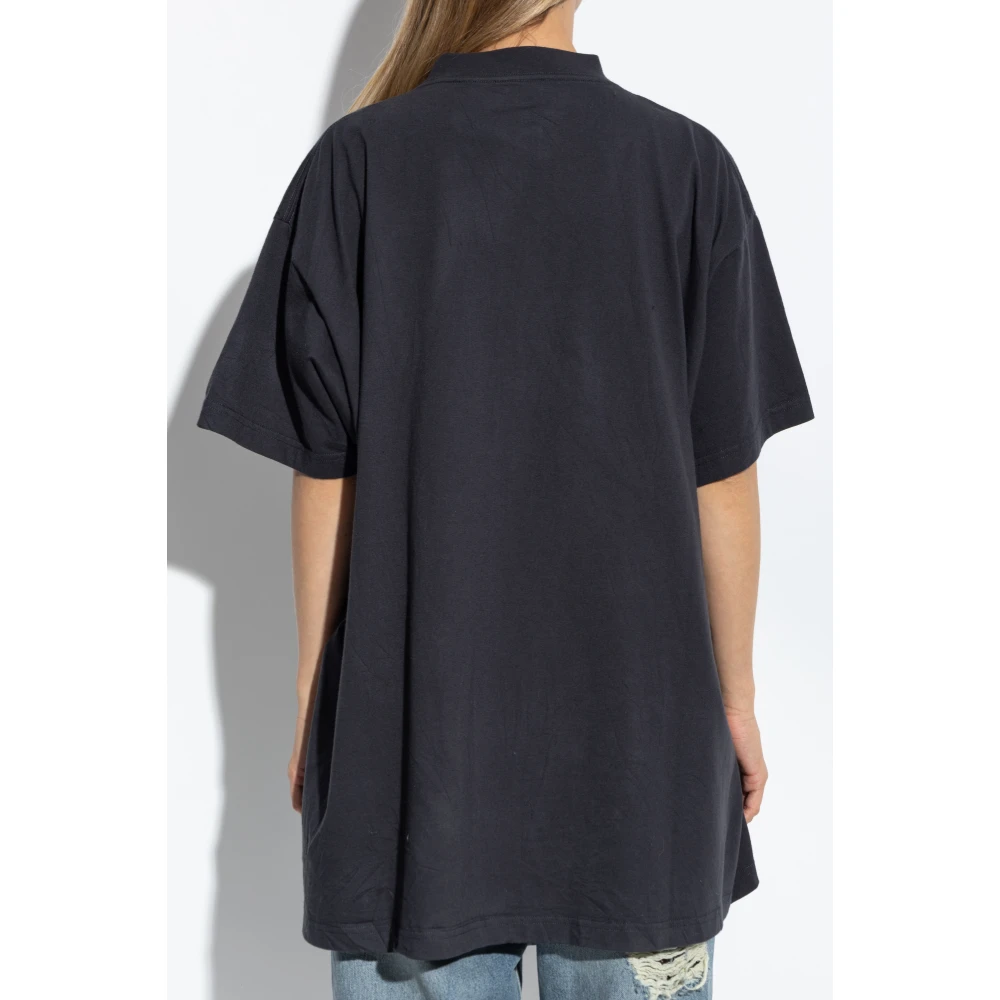 Balenciaga Oversized T-shirt Gray Dames