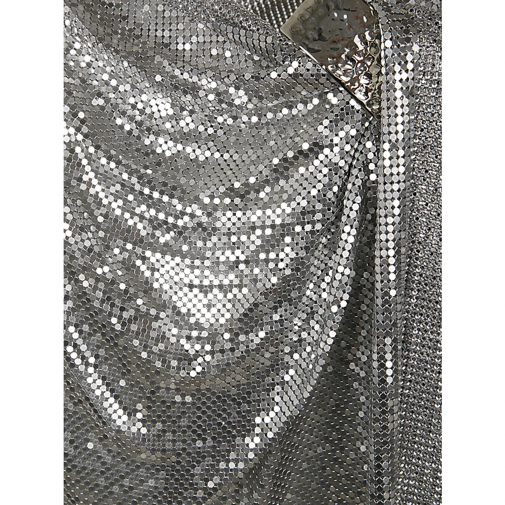 Paco Rabanne Zilveren Mesh Kimono Gray Dames