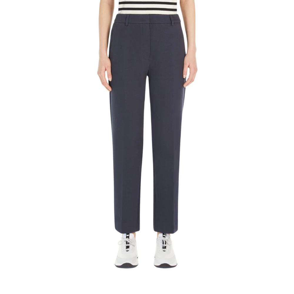 Max Mara Basco Broek Blue Dames