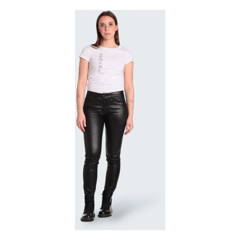 Armani Exchange Pearl Black Super Skinny Jeans Black Dames