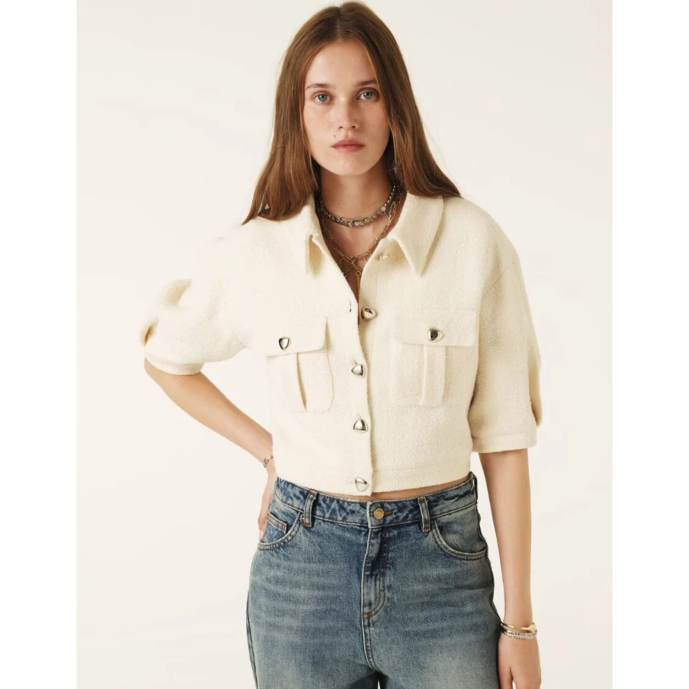 BA&SH Ecru Vest Stijlvol Modieus Dames Top Beige Dames