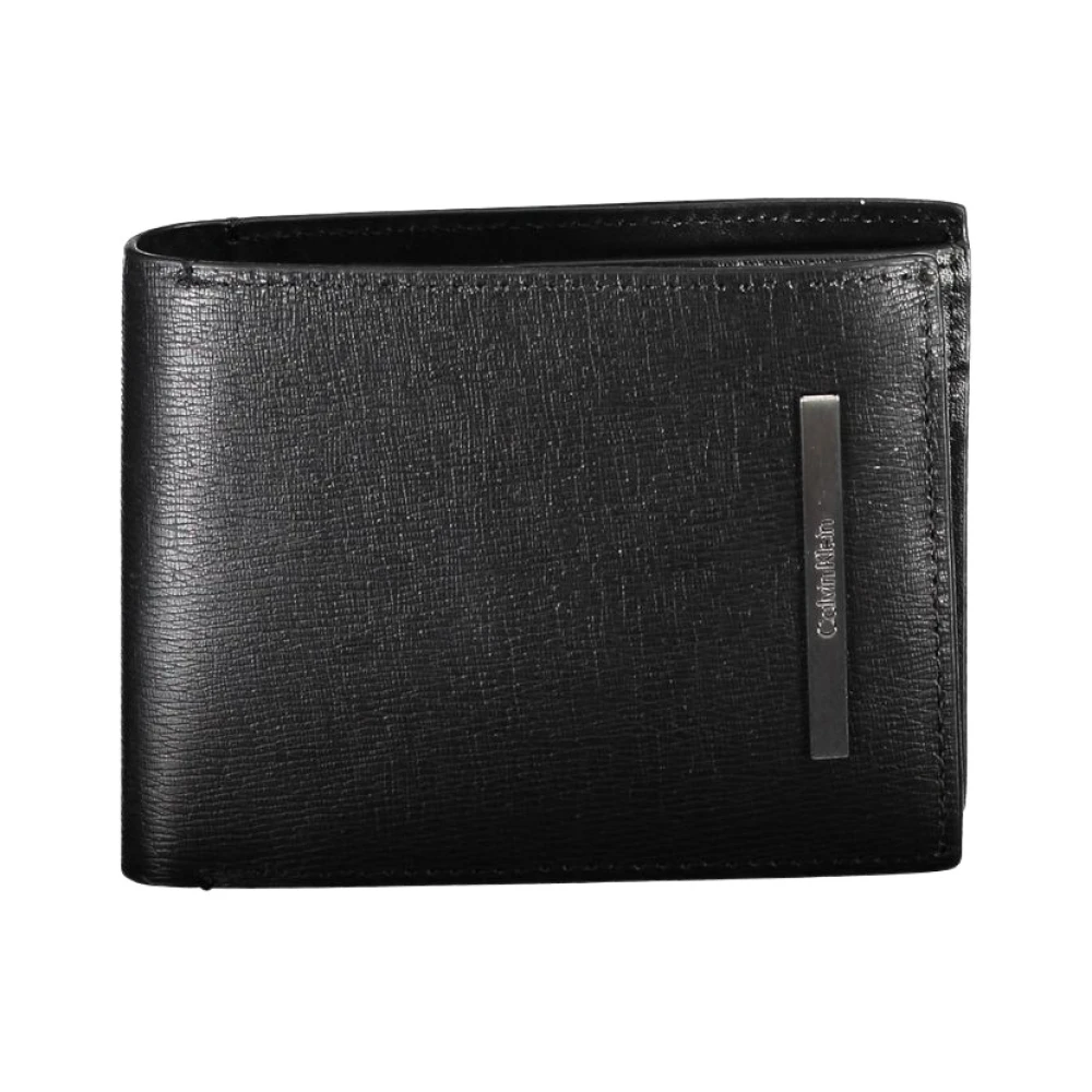 Calvin Klein Men's Black Wallets & Cardholders, One Size, Polyester Wallet