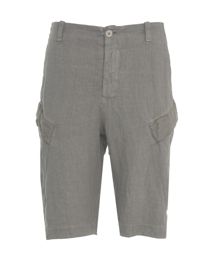 grijze-linnen-cargo-shorts