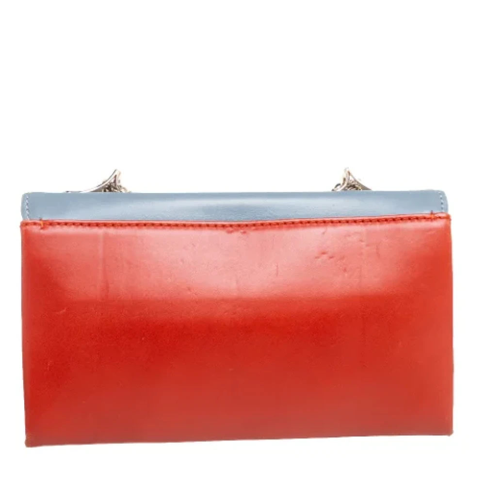 Valentino Vintage Pre-owned Leather clutches Blue Dames
