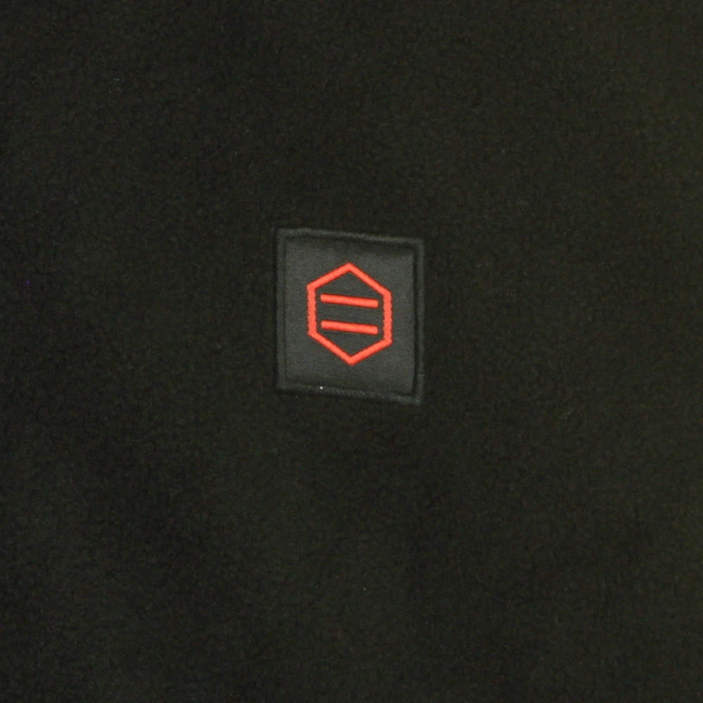 Dolly Noire Zwarte Fleece Half Zip Sweatshirt Black Heren