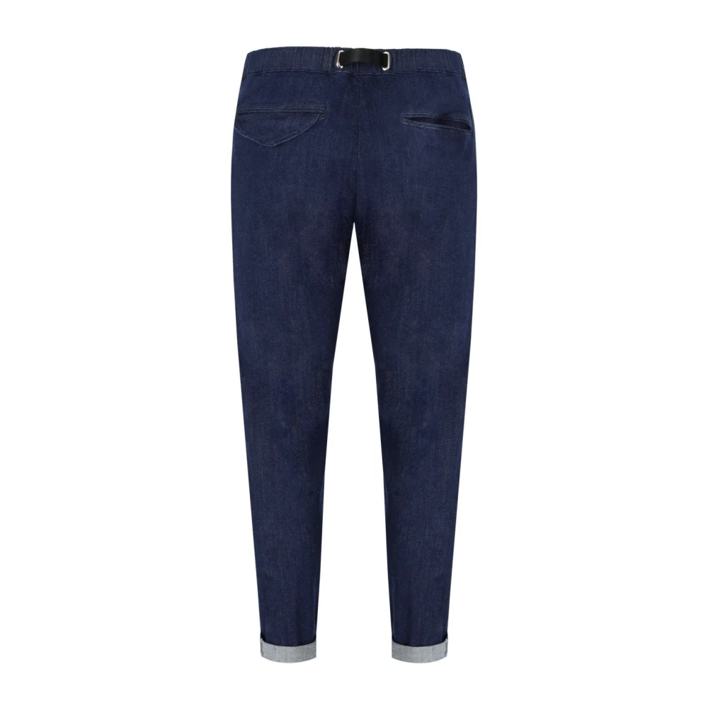 White Sand Blauwe denim broek met elastische tailleband Blue Heren