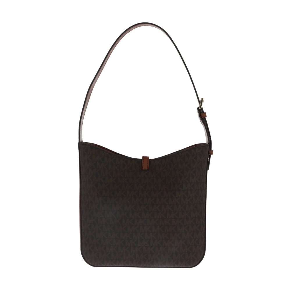 Michael Kors Gewatteerde leren schoudertas Brown Dames
