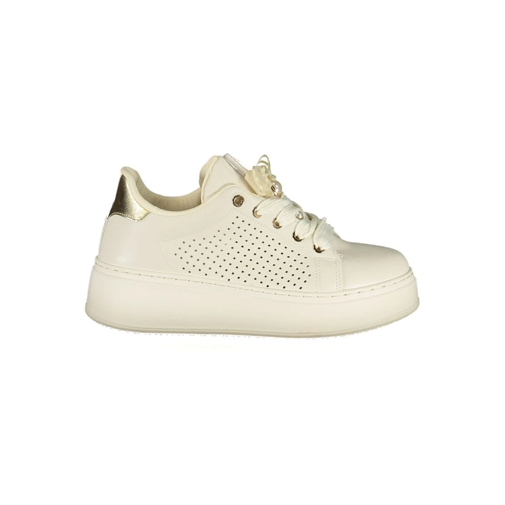 Laura Biagiotti Femme Blanc Chaussures, Taille: 38 Eu Baskets