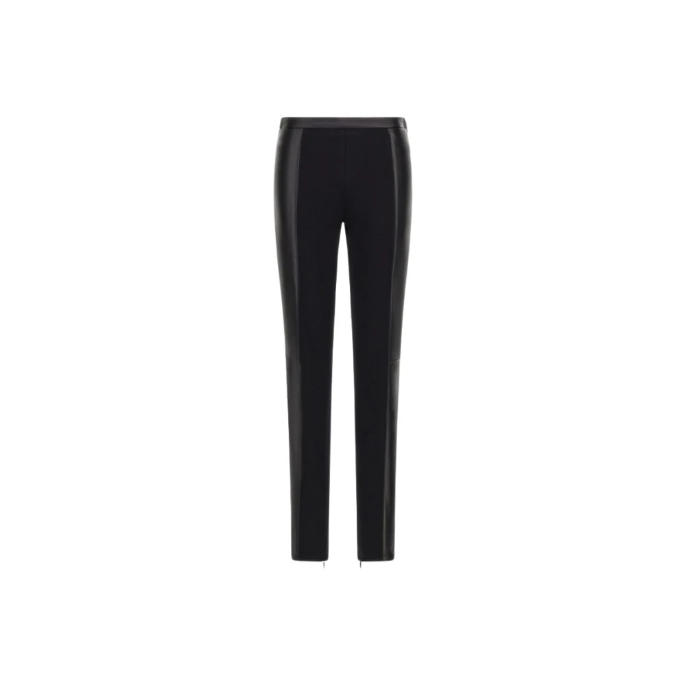 Roberto Cavalli Black Leggings, Female, Xs, Leather Leggings Female Italy