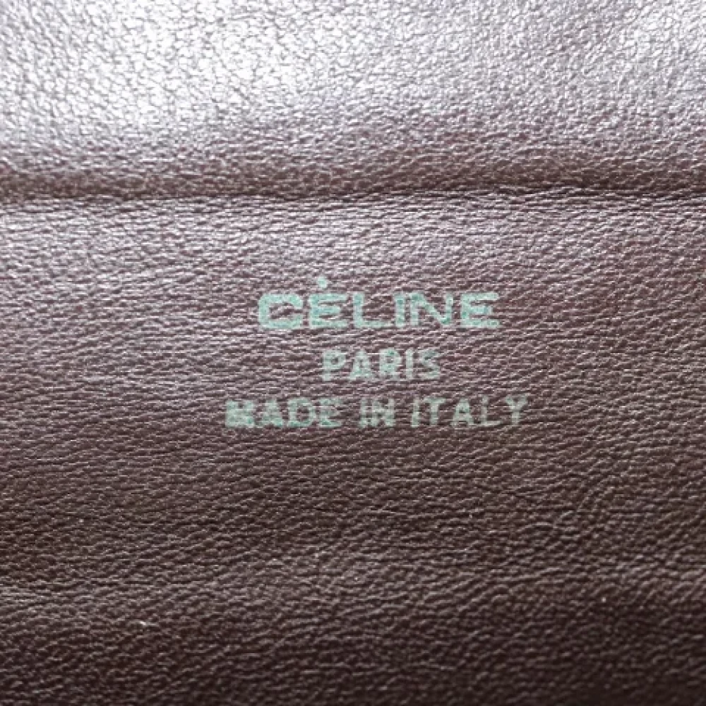 Celine Vintage Pre-owned Canvas clutches Brown Dames
