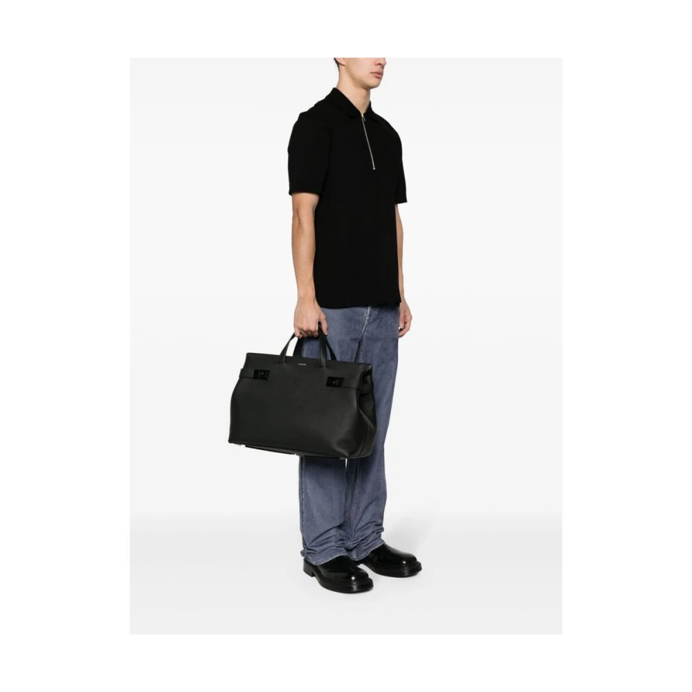 Salvatore Ferragamo Tote Bags Black Heren