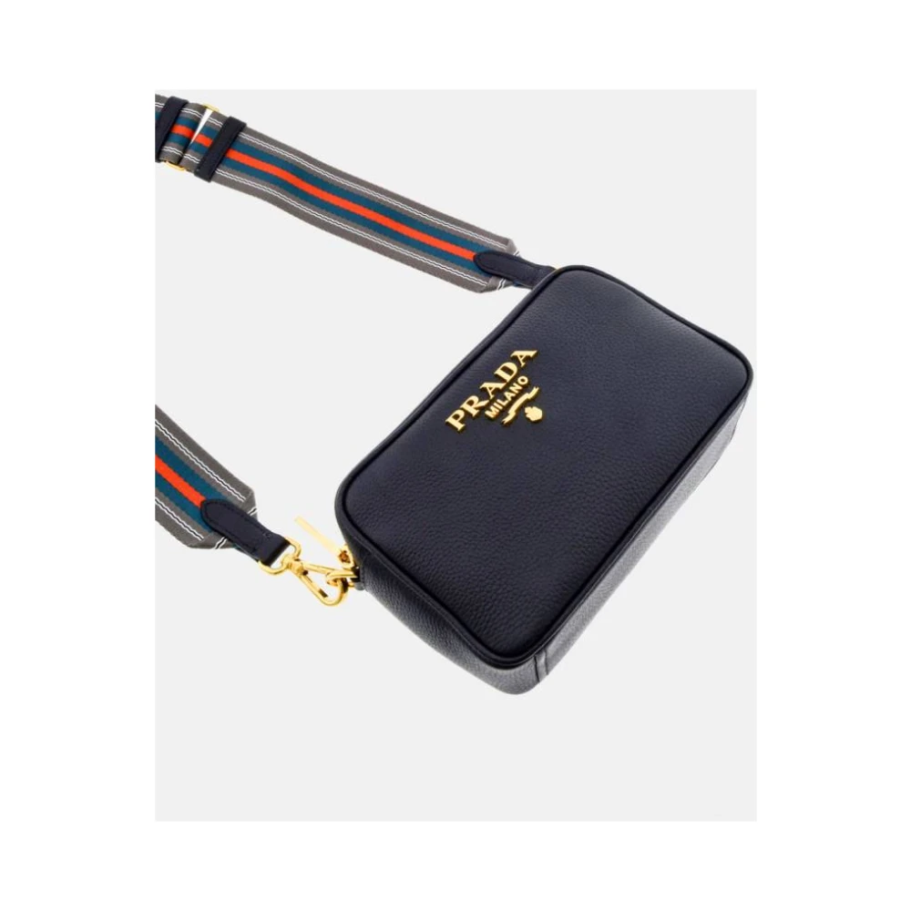 Prada Zwarte Mini Phenix Leren Tas Black Dames