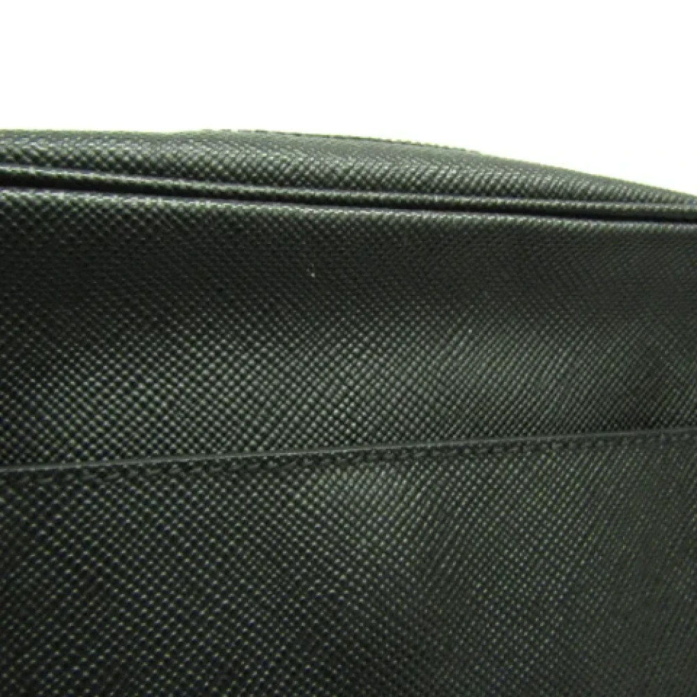 Prada Vintage Pre-owned Leather prada-bags Black Heren