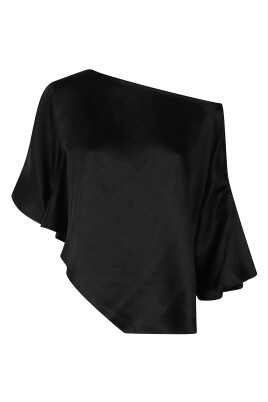 asymmetric-boat-neck-satin-blouse