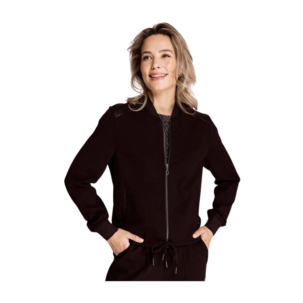 Zhrill Stijlvolle Jas met Zhdals Ontwerp Black Dames