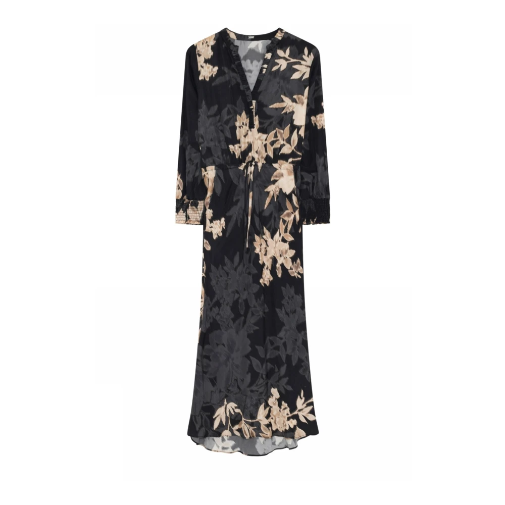 Gustav Elegante lange jurk met V-hals Multicolor Dames