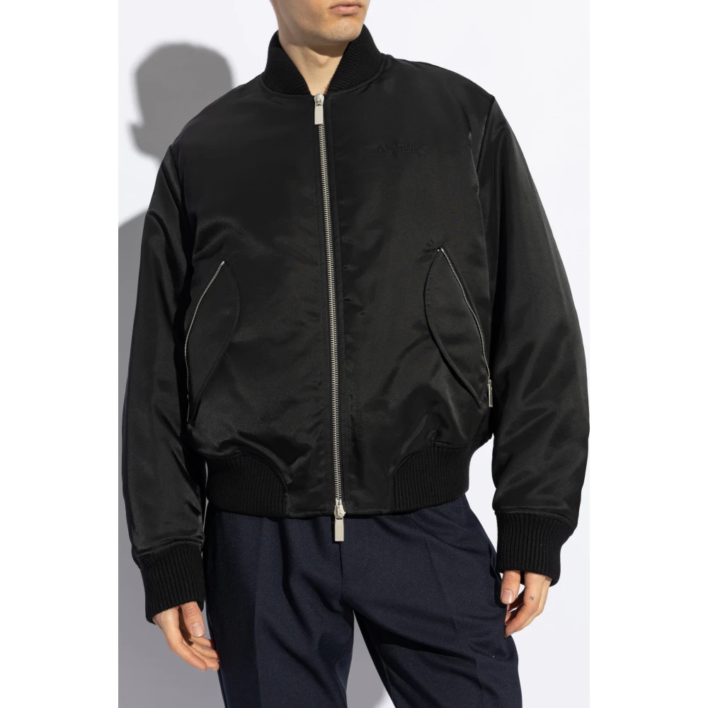 Off White Bomberjack Black Heren