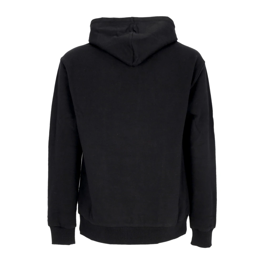 new era NBA Script Oversize Hoodie Zwart Wit Black Heren