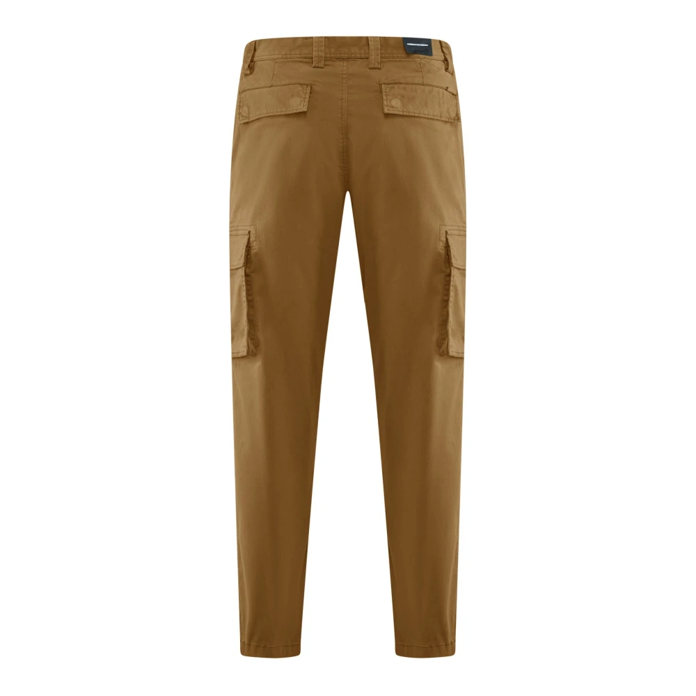 BomBoogie Cargo broek in keperstof Beige Heren