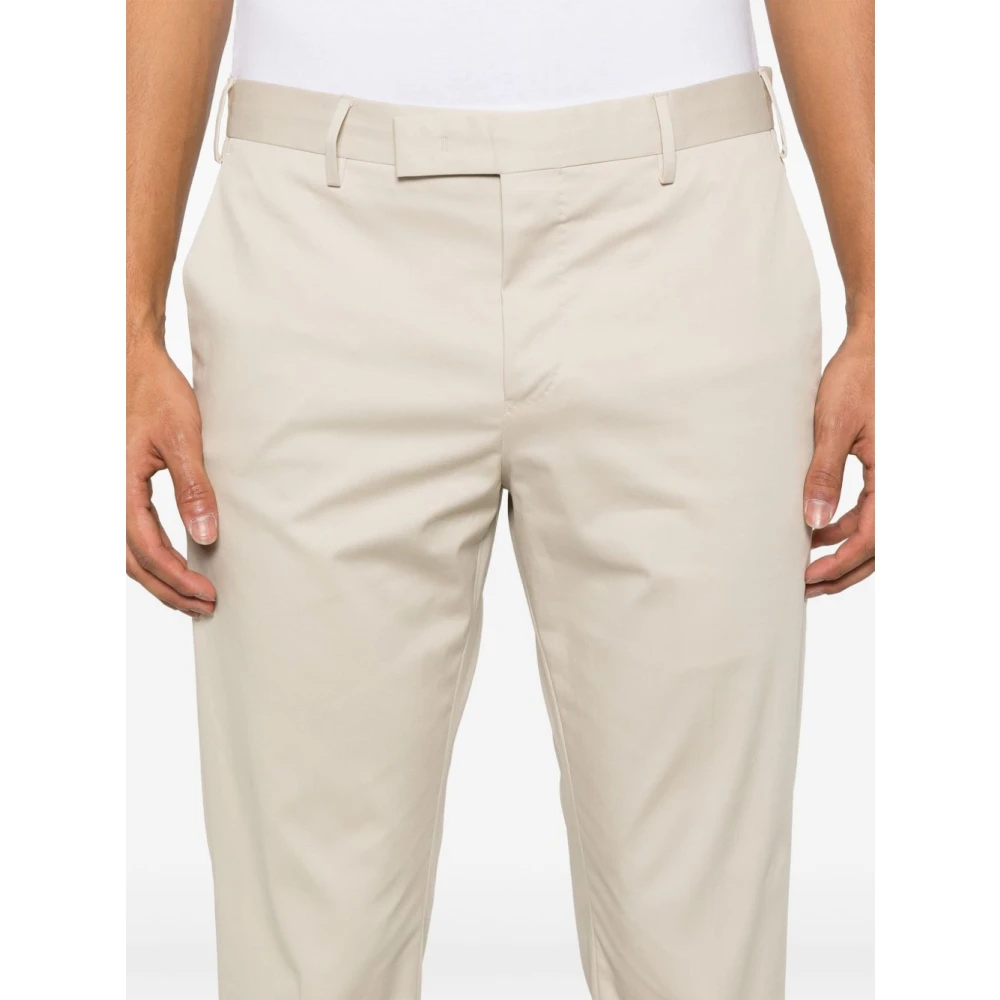 PT Torino Beige Broek met Verborgen Sluiting Beige Heren