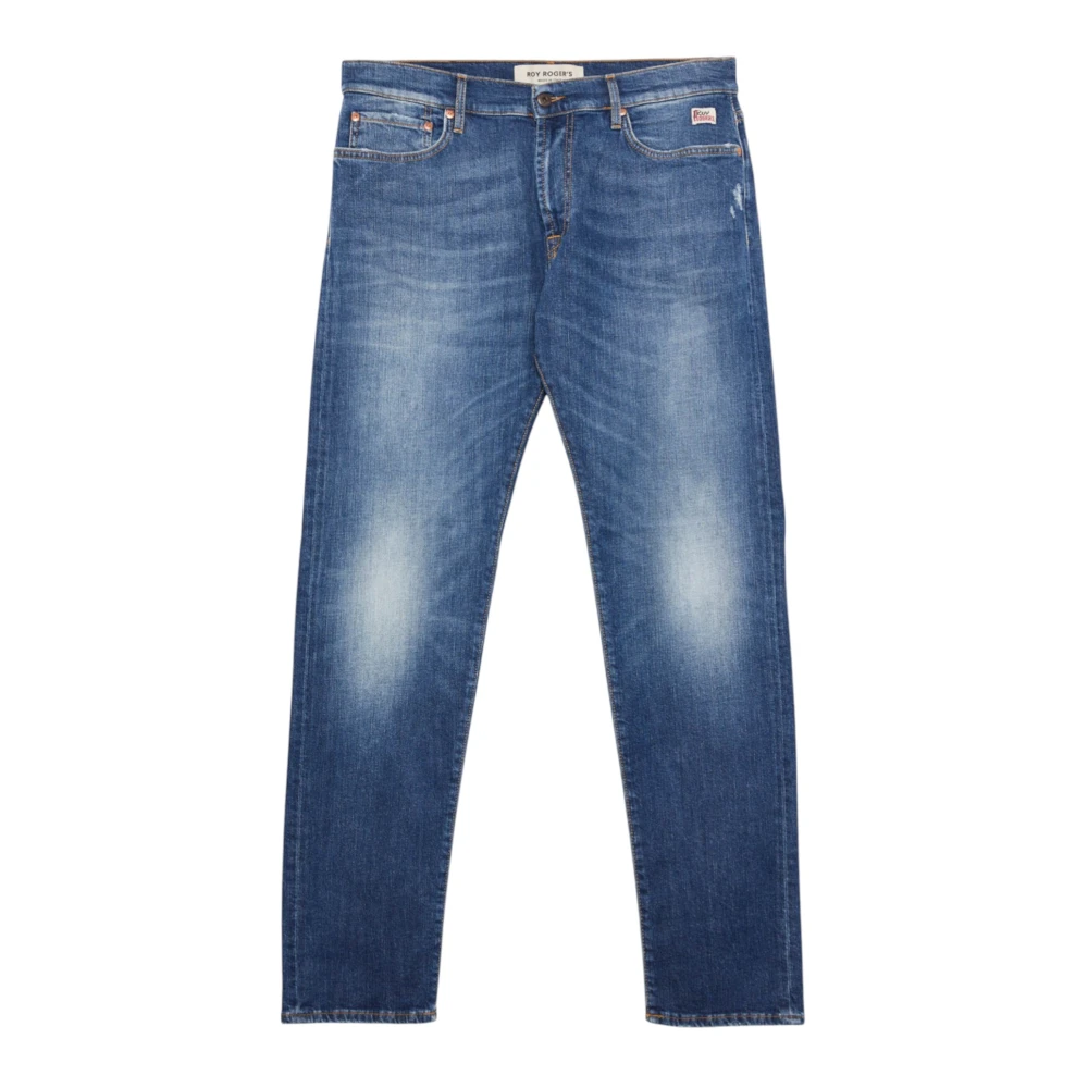 Roy Roger's Denim Cafe Race Broek Blue Heren