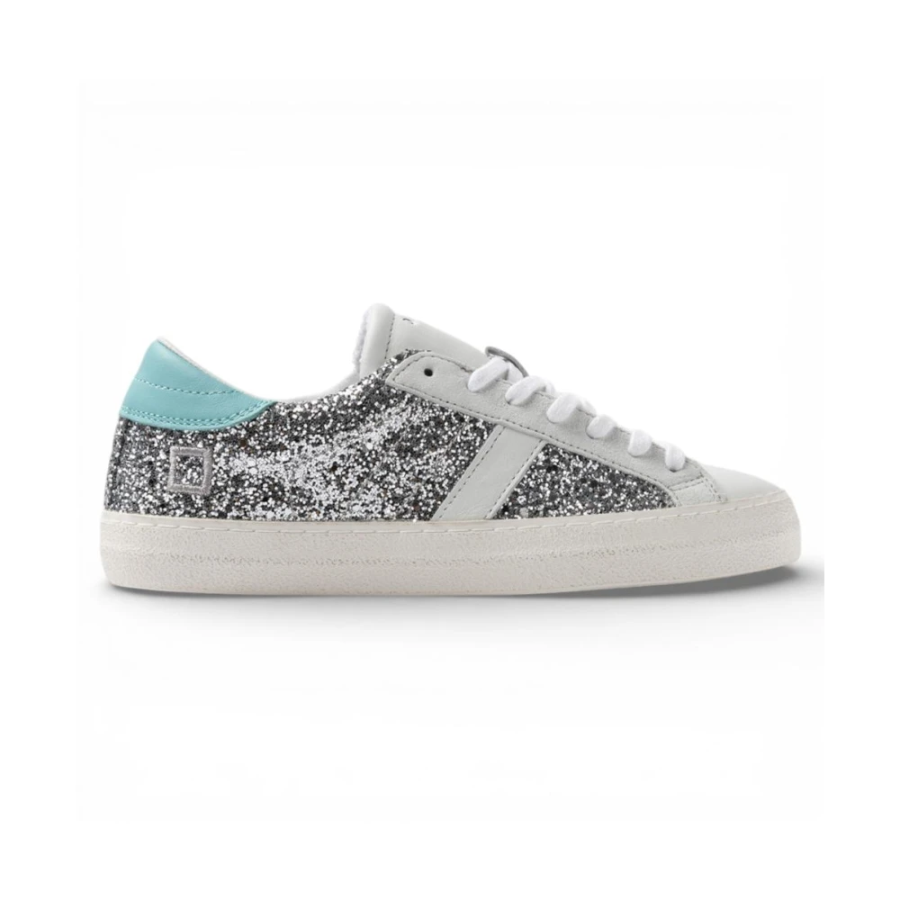 D.a.t.e. Hill Low Glitter Sneaker Dames Schoenen Grijs