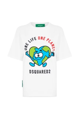 Earth Logo T-shirt Kortärmad Bomull