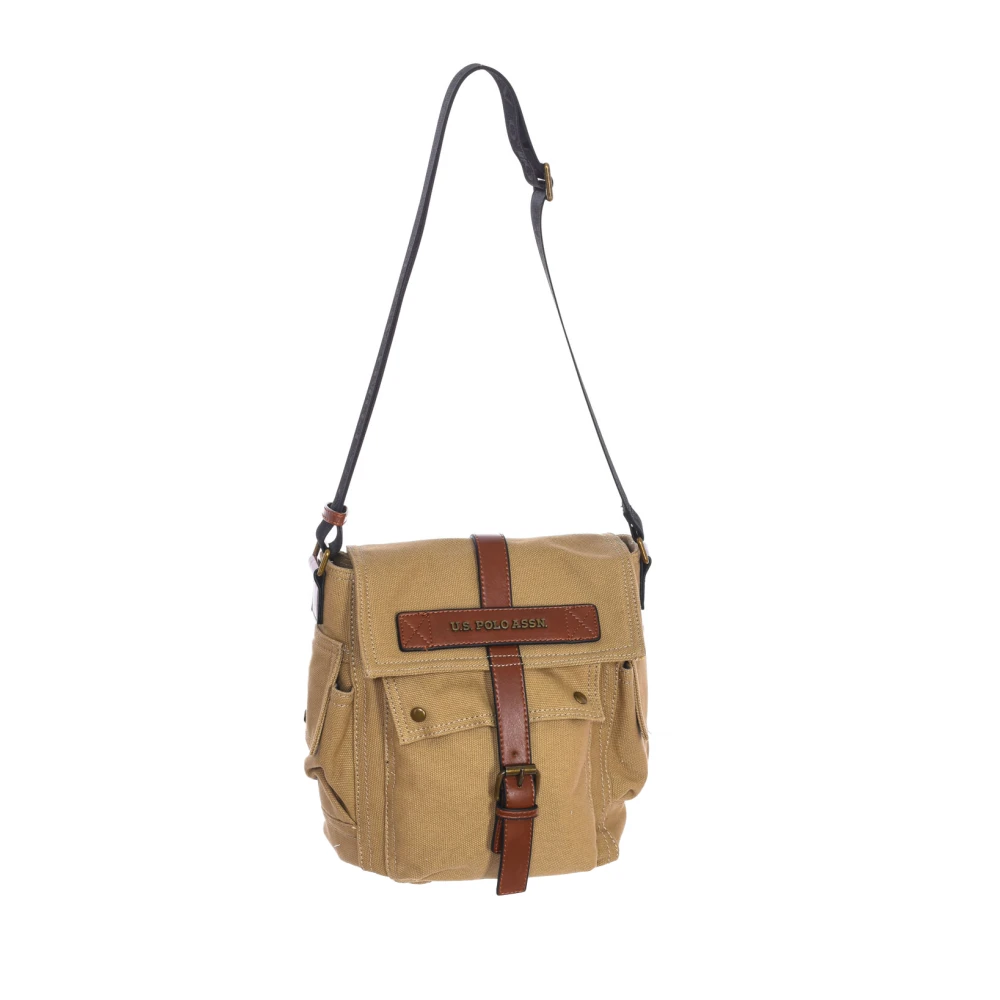 U.s. Polo Assn. Heren Synthetische Bandolier Tas Beige Heren