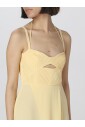robe-jaune-plissee-a-ligne