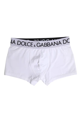 Vit Bomull Boxer Brief Underkläder