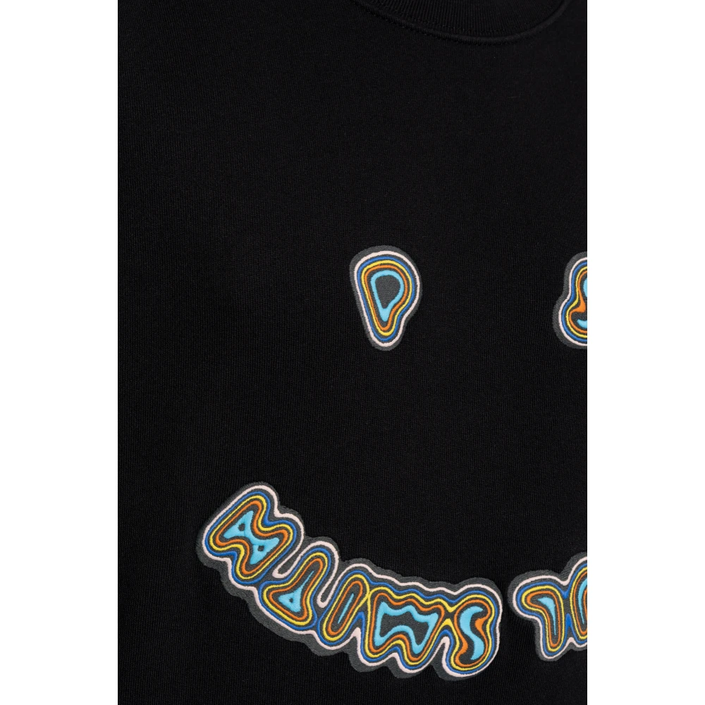 PS By Paul Smith Sweatshirt met kleurrijk geborduurd logo Black Heren