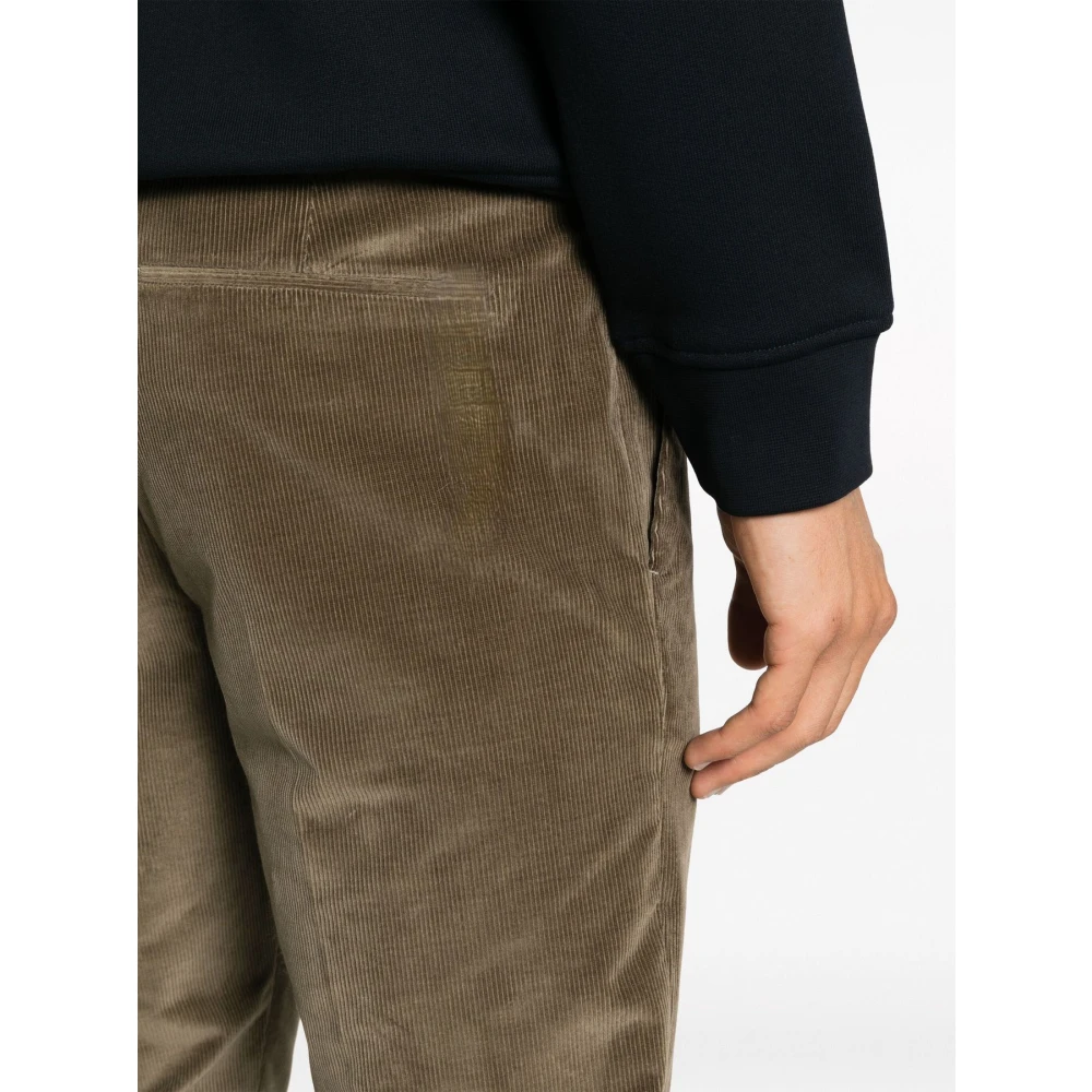 PT Torino Fluweel Slim Fit Broek Green Heren