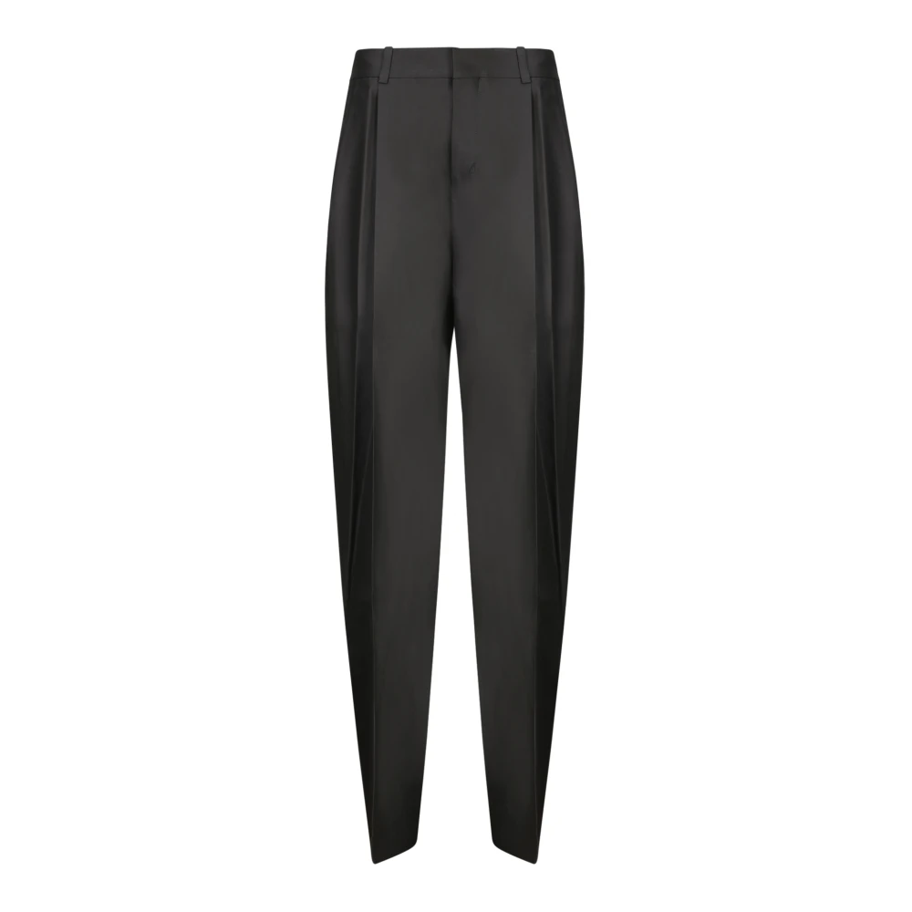 Jacquemus Women's Black Tailored Trousers - Tapered Trousers - S - Trousers