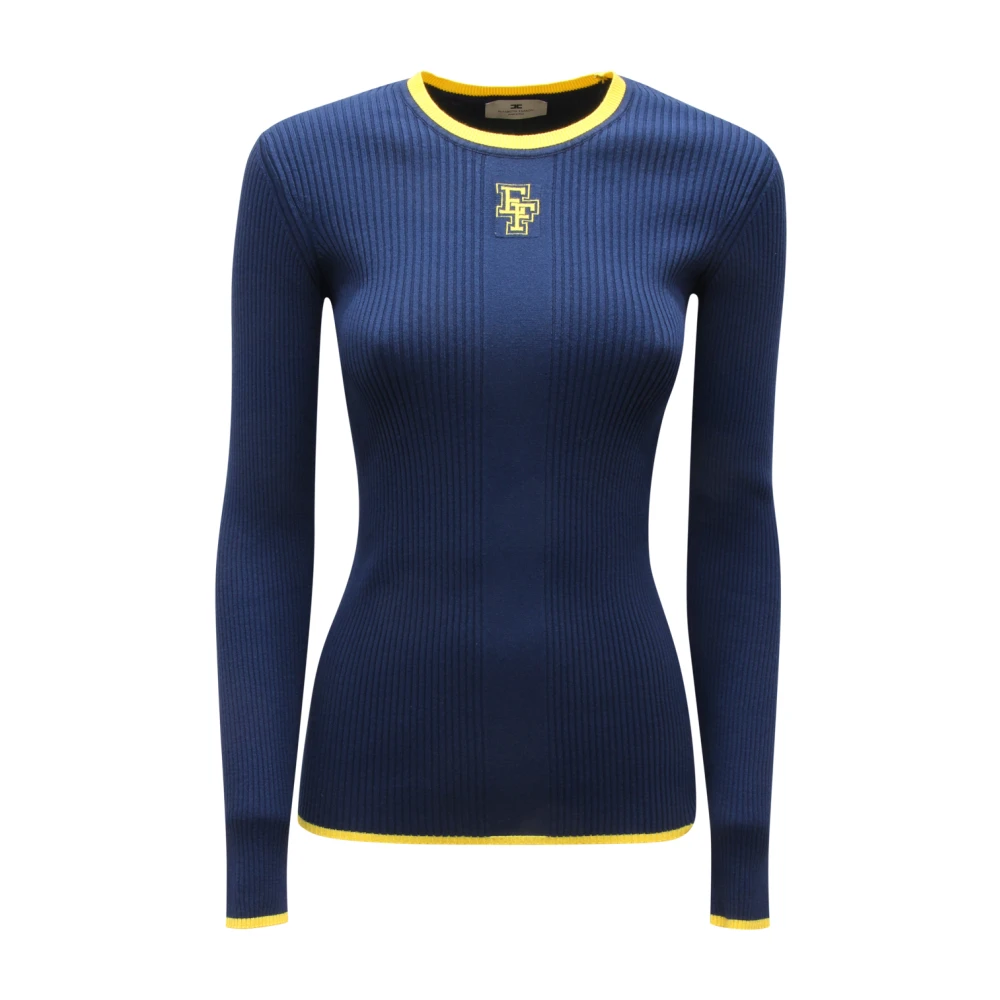 Knitwear > Round-neck Knitwear - - Elisabetta Franchi - Modalova
