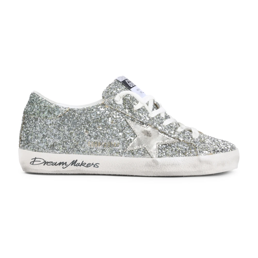 Golden Goose Women's Green/Golden Super-Star Sneakers