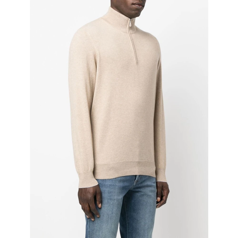 BRUNELLO CUCINELLI Luxe Truien Collectie Beige Heren