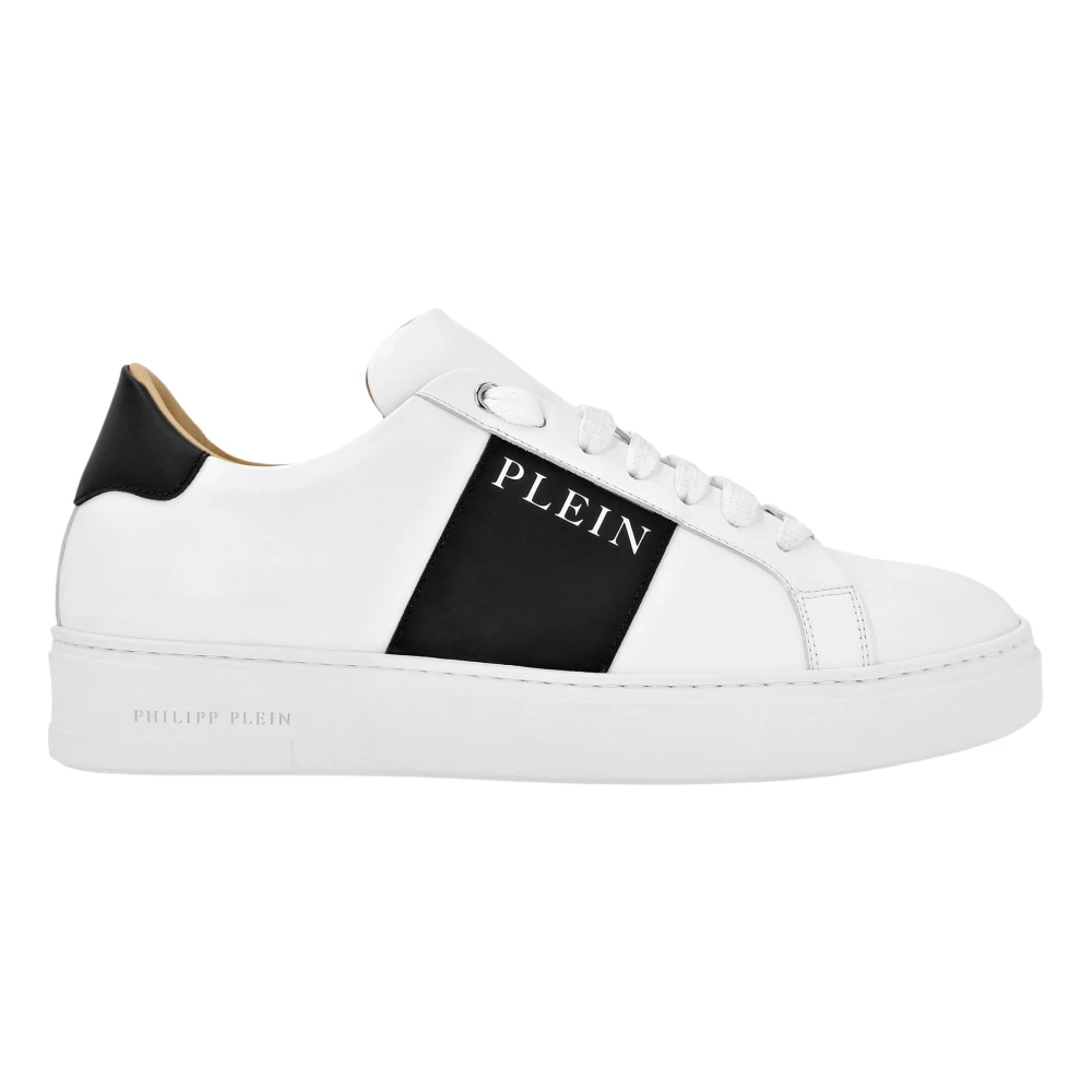 Philipp Plein Nappa Leather Lo-Top Sneakers unisex Schoenen Wit