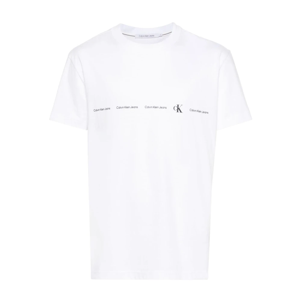 Calvin Klein Jeans Witte T-shirts en Polos White Heren