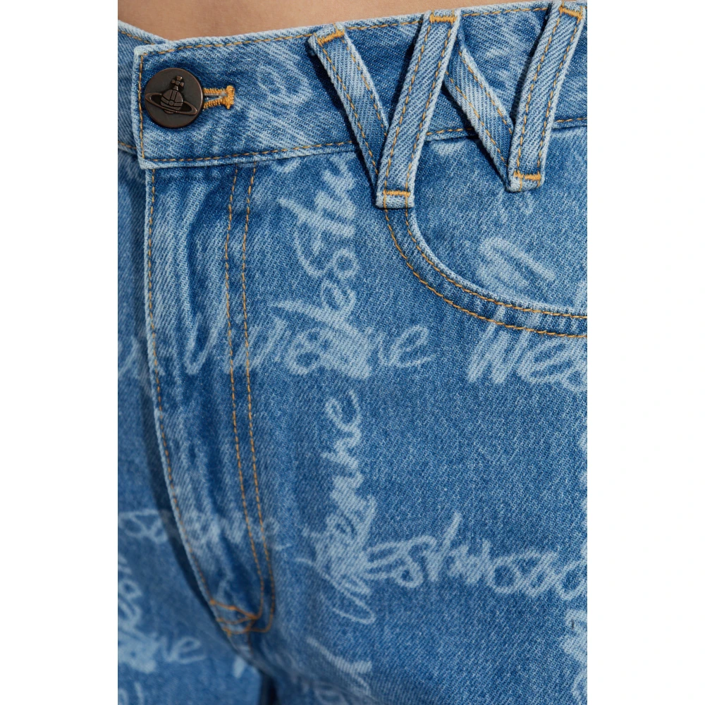 Vivienne Westwood Jeans met logo Blue Dames