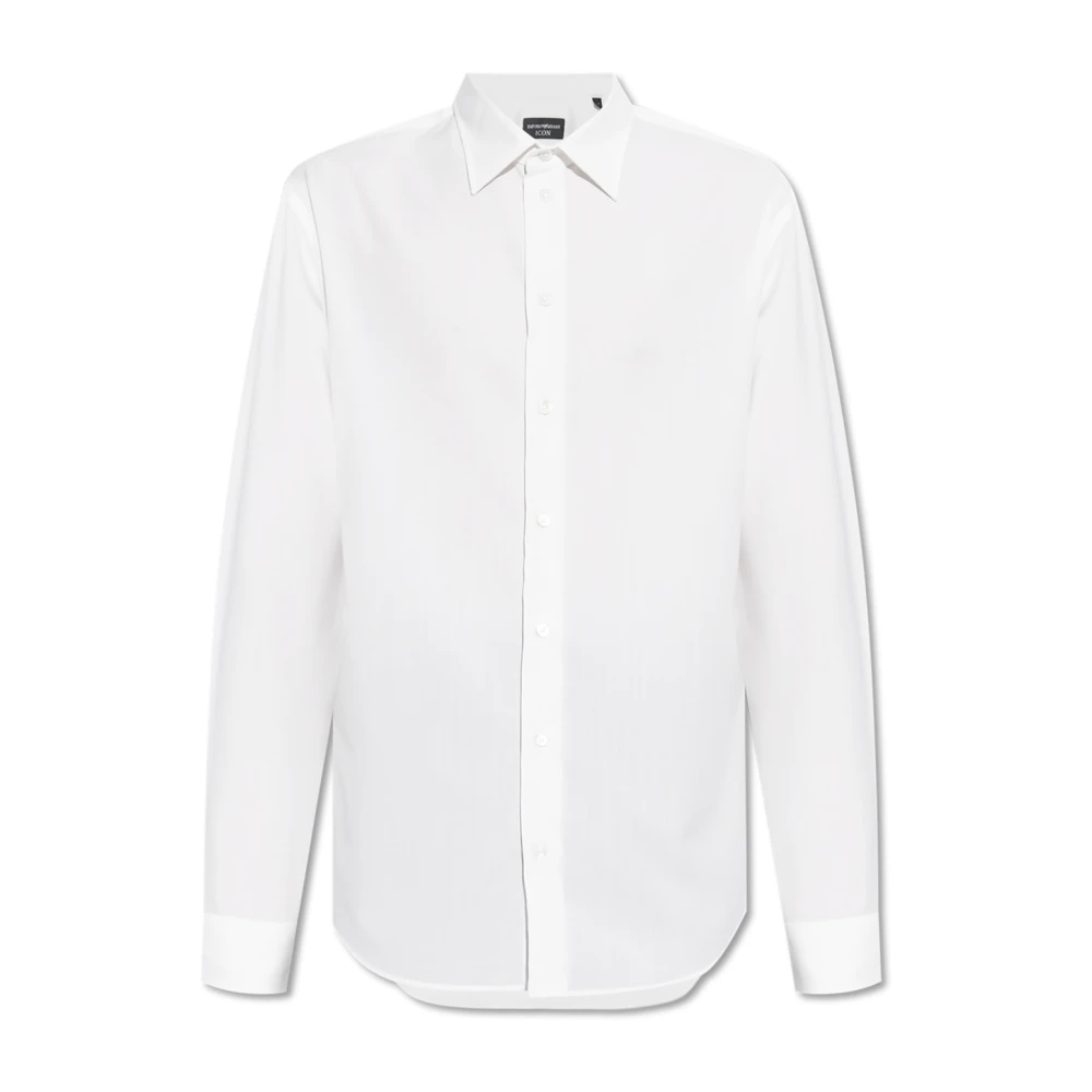 Emporio Armani Herren Weiß Shirts, Lgröße: