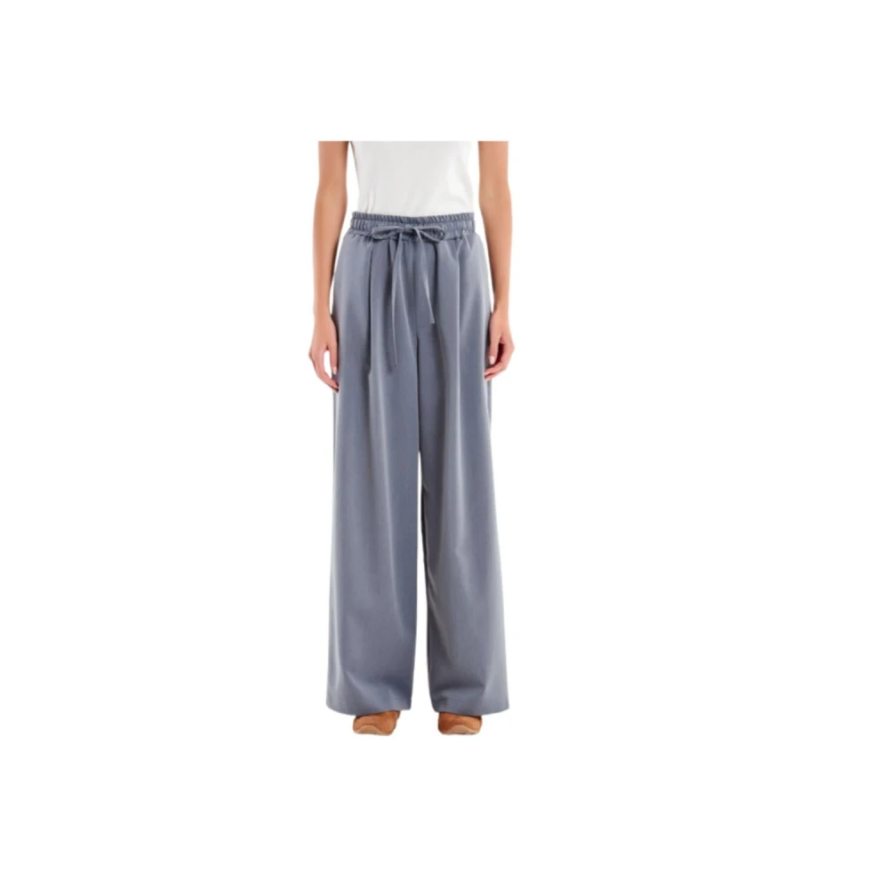 Vicolo Women's Gray Wide Trousers