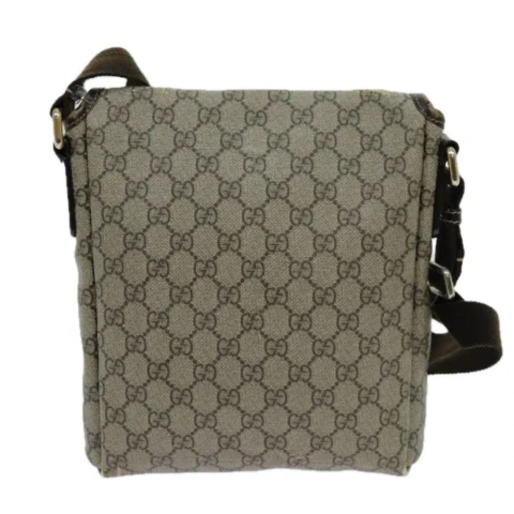 Gucci Vintage Pre-owned Canvas gucci-bags Beige Dames
