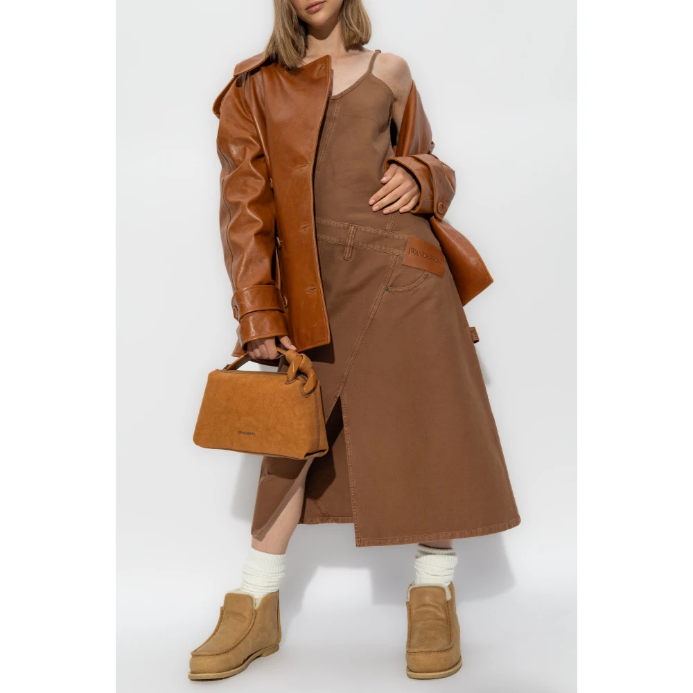 JW Anderson Leren jas Brown Dames