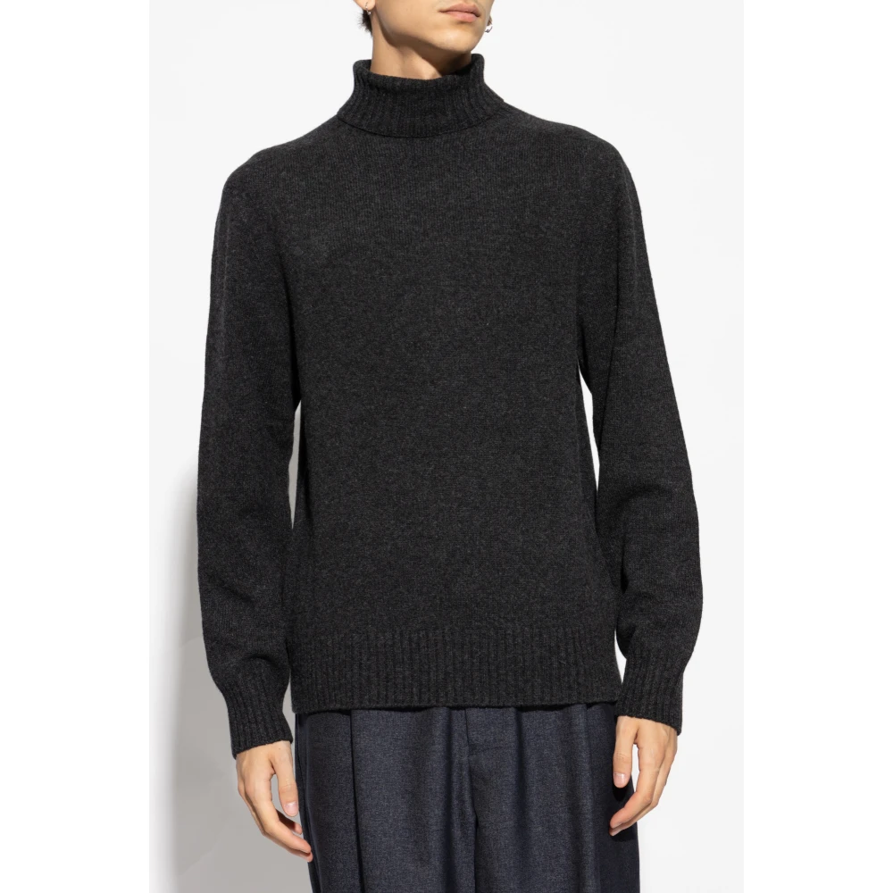 Officine Générale Wollen Turtleneck Gray Heren