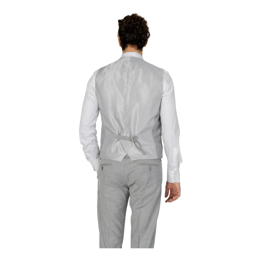 Antony Morato Grijze Mouwloze Gilet Lente Zomer Effen Gray Heren